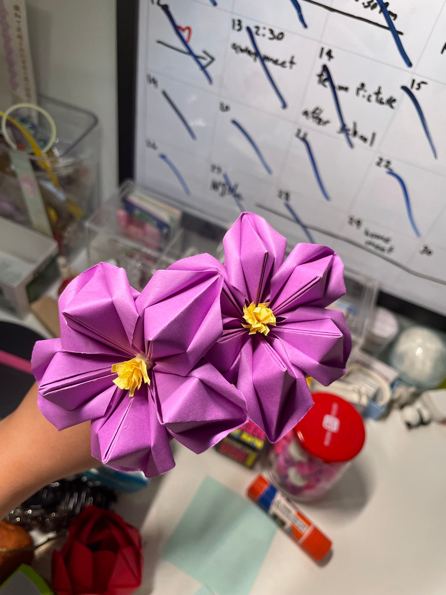 2 paper flower